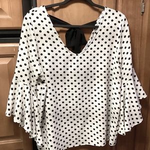 Fun, funky three quarter length sleeve blouse